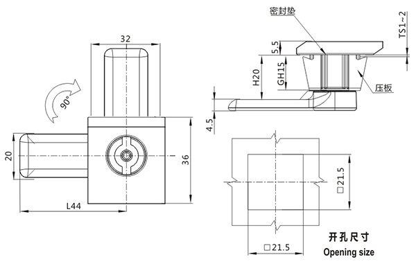 開關柜門鎖